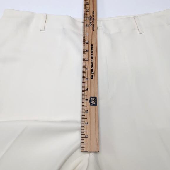 LRL Ralph Lauren Elevated Crop Pants Womens Plus Size 14W Cream Pockets NEW NWT - Picture 10 of 14
